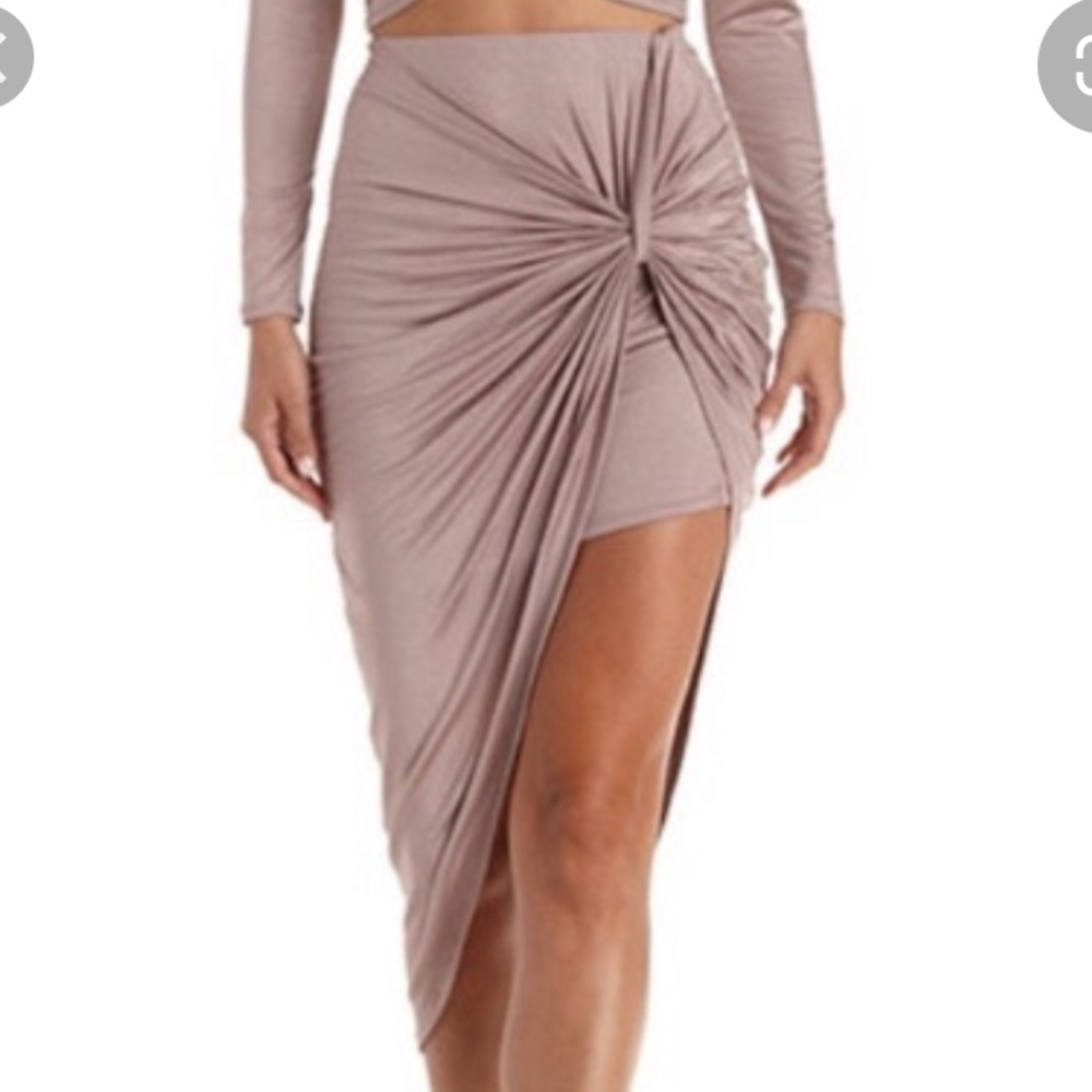 Charlotte arises asymmetrical Skirt begonia pink